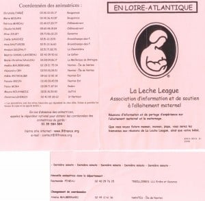 Coordonnées allaitement